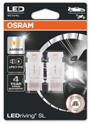 Osram LED Pære Gul P27/7W (2 stk)